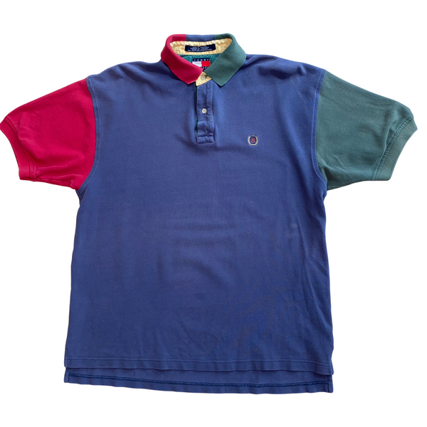 90's Tommy Hilfiger Colourblock Polo