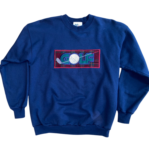 90's Embroidered Golf Sweatshirt