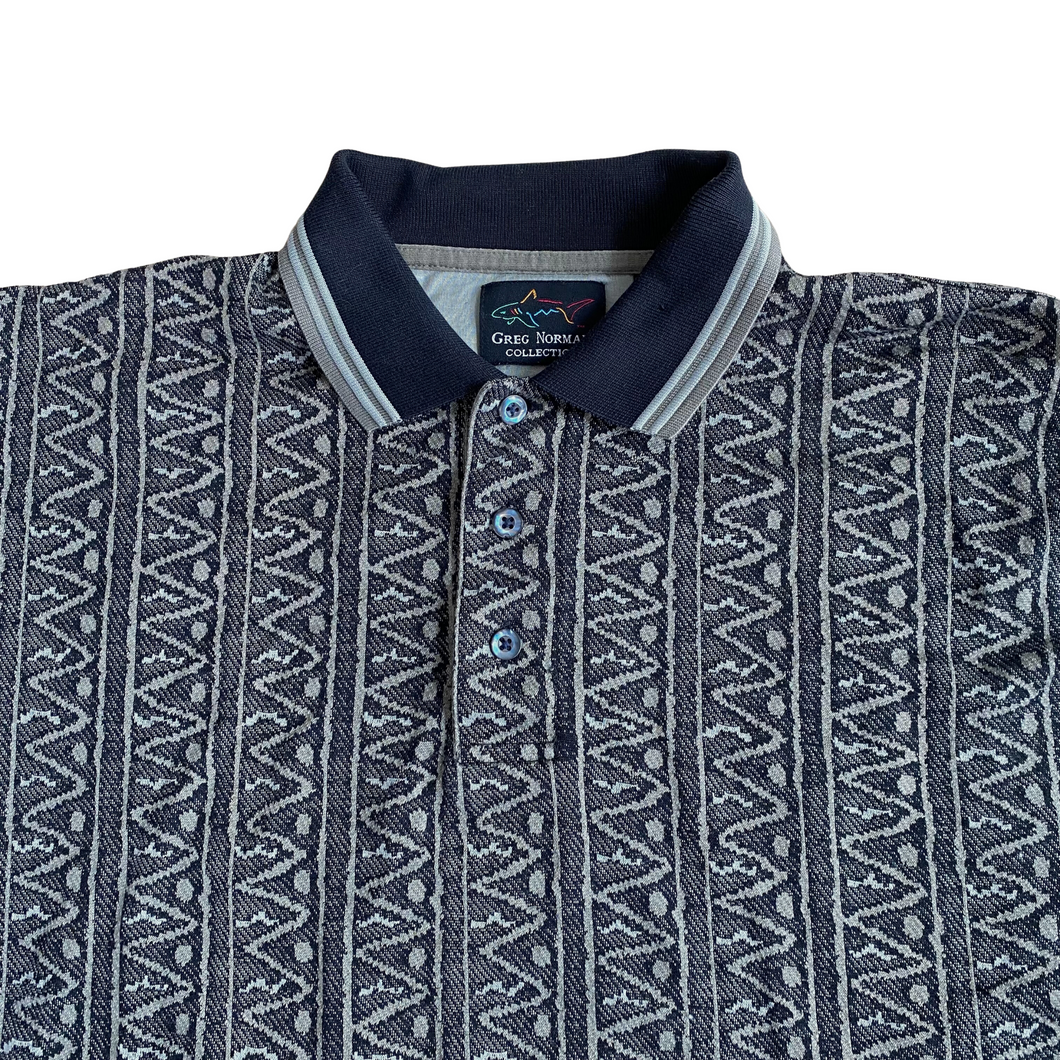 90's Greg Norman Squiggle Polo