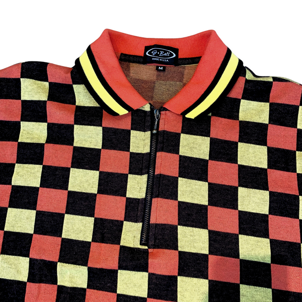 80's G-Ball Checkered Polo