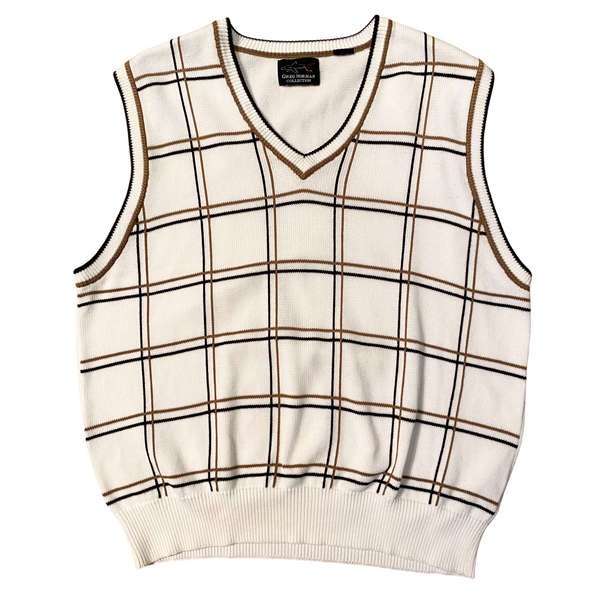 90's Greg Norman Checkered Vest