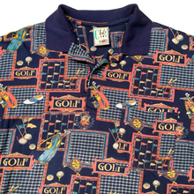 Load image into Gallery viewer, 90&#39;s All Over Print Golf Polo