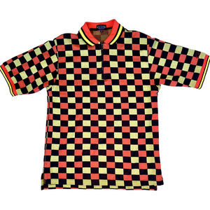 80's G-Ball Checkered Polo