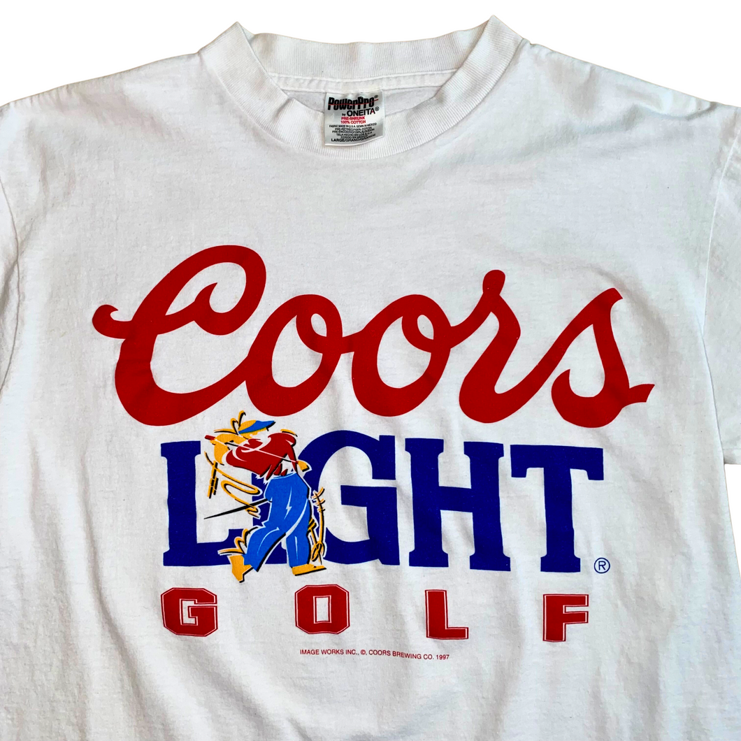 90's Coors Light Golf T-Shirt